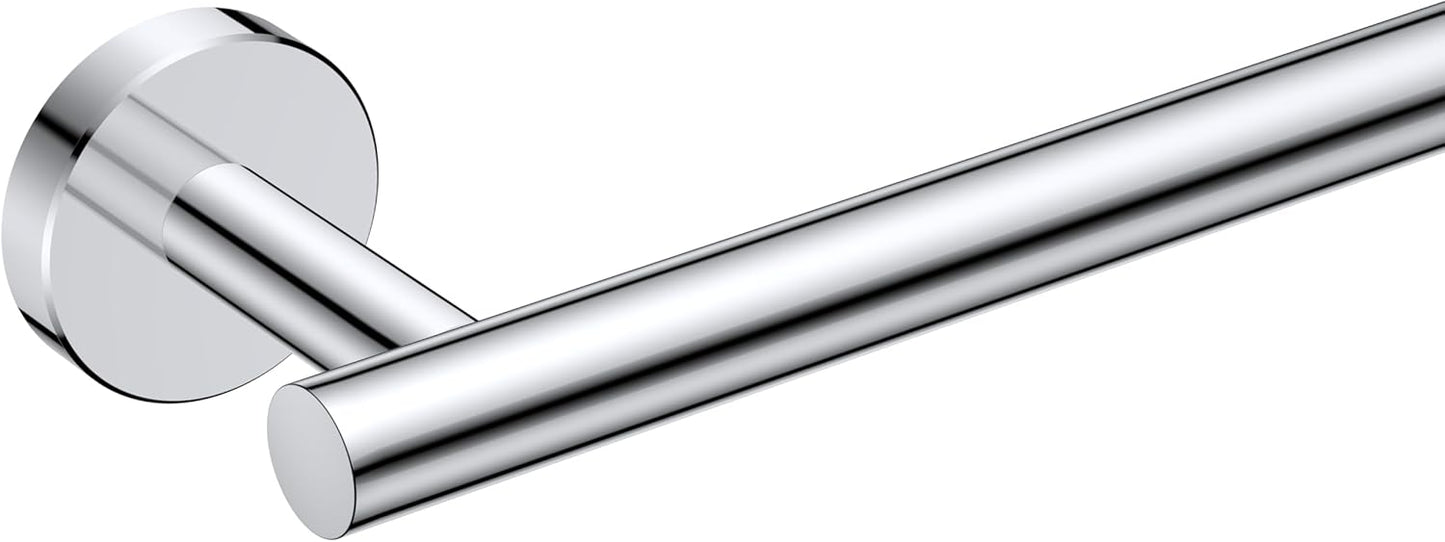 FORIOUS Towel Bar Wall Mounted, Stainless Steel Towel Racks for Bathroom, Includes Wall Mounting Hardware (Brushed Nickel, 26 Inch)