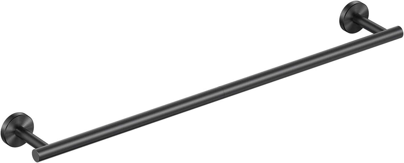 FORIOUS Towel Bar Wall Mounted, Stainless Steel Towel Racks for Bathroom, Includes Wall Mounting Hardware (Brushed Nickel, 26 Inch)