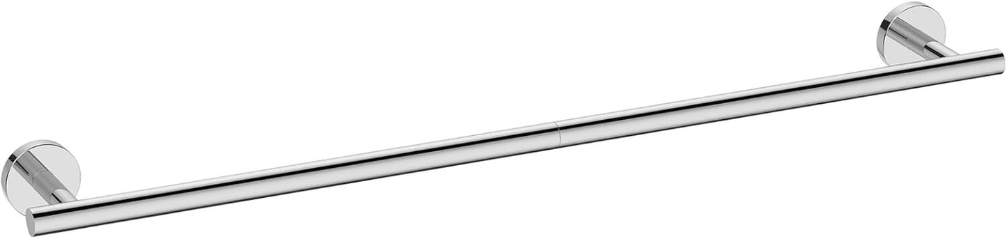 USHOWER Brushed Nickel Towel Bar, 24-Inch Towel Rack for Bathroom Wall Mounted, Thicken SUS304 Stainless Steel Towel Rod Modern Home Decor (Total Length 26-Inch)