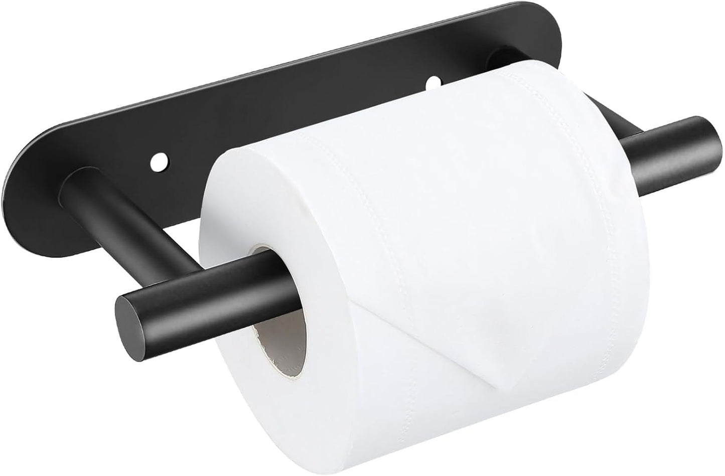 Brushed Gold Toilet Paper Holder, Upgraded SUS304 Stainless Steel Toilet Roll Holder, Modern Double Base Paper Towel Holder Wall Mount for Bathroom, Kitchen, Washroom