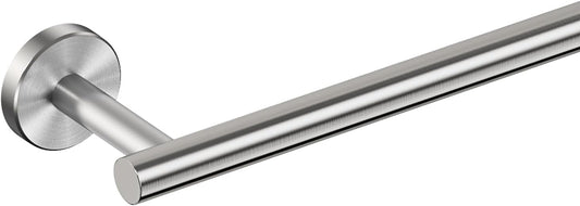 FORIOUS Towel Bar Wall Mounted, Stainless Steel Towel Racks for Bathroom, Includes Wall Mounting Hardware (Brushed Nickel, 26 Inch)