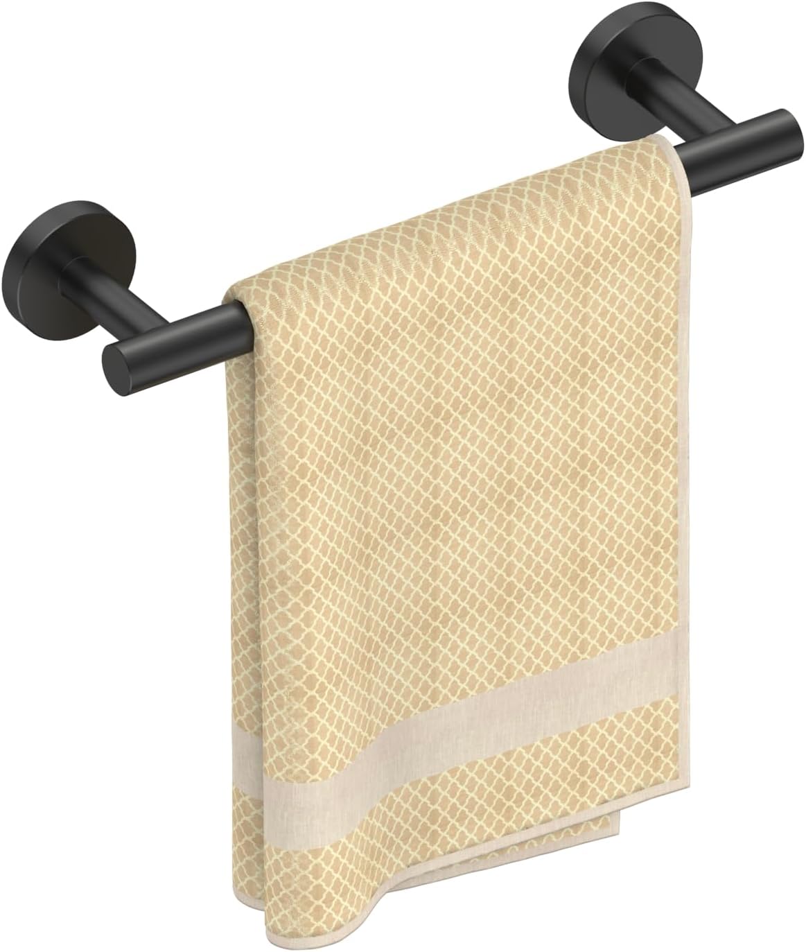 FORIOUS Towel Bar Wall Mounted, Stainless Steel Towel Racks for Bathroom, Includes Wall Mounting Hardware (Brushed Nickel, 26 Inch)