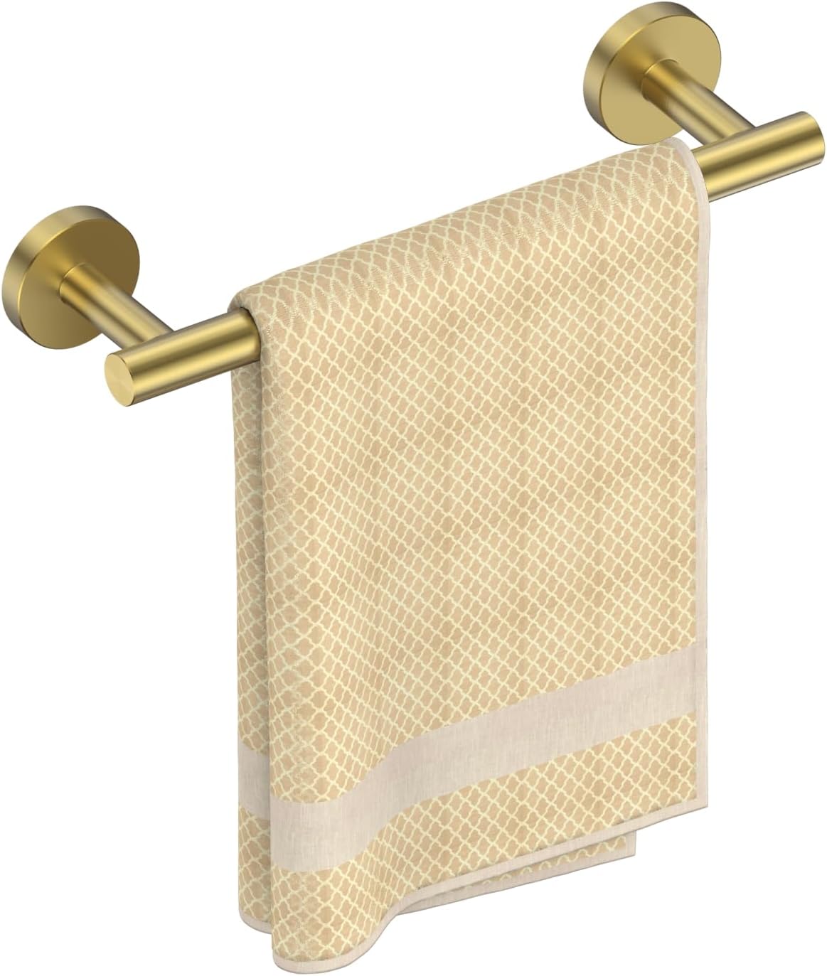 FORIOUS Towel Bar Wall Mounted, Stainless Steel Towel Racks for Bathroom, Includes Wall Mounting Hardware (Brushed Nickel, 26 Inch)