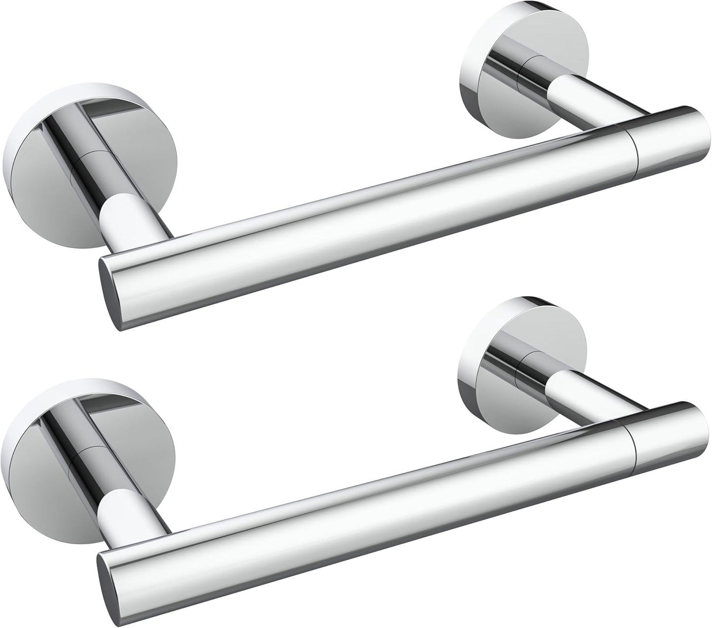 Toilet Paper Holder Stand, Modern Bathroom Free Standing Toilet Paper Roll Holder, Stainless Steel Tissue Rack, Rust-Proof & Heavy Stable Base (Matte Black)